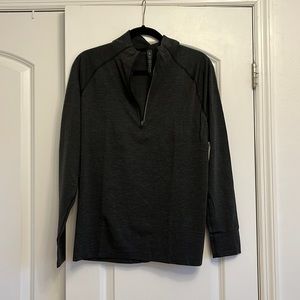 Lululemon Metal Vent Tech 1/2 Zip 2.0. Grey/black color. Size L
